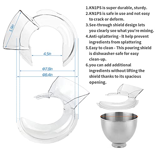 KitchenAid Mixer Pouring Shield - 4.5 Qt & 5 Qt