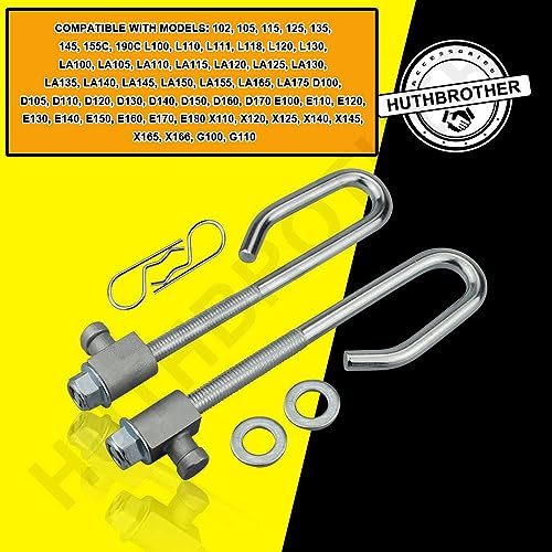 GX24864 GX21718 Deck Lift Hanger Rod kit - by Huthbrother, Compatible with John Deere 14M7465 GX26085 24M7053, for E130 Deck Lift Link Kit GX24864A GX24864B, Set of 2 - Grill Parts America