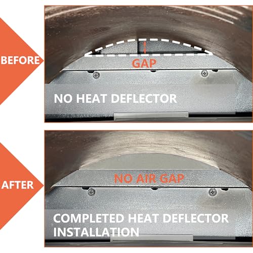 Heavy-Duty Steel Heat Diffuser Plate - Heat Deflector Mod for Pit Boss: Magnetic Thermal Deflector for Enhanced Precision Temperatures and Reduced Pellet Dust. - Grill Parts America