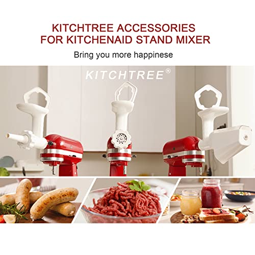 Upgrade Food Grinder Attachment for KitchenAid Stand Mixer Sausage Stuffer