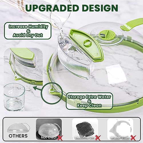 Microwave Cover, Microwave Cover for Food Food Cover with Handle and Water  Storage Box, Microwave Splatter Cover Microwave Lid for Home (Water