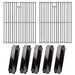 Hisencn Replacement Parts for Nexgrill 720-0830H, 720-0888N, 720-0783E, 720-0888, 720-0783C, Stainless Steel Cooking Grid and Porcelain enameled Steel Heat Plates for Nexgrill 5 Burner Grill - Grill Parts America