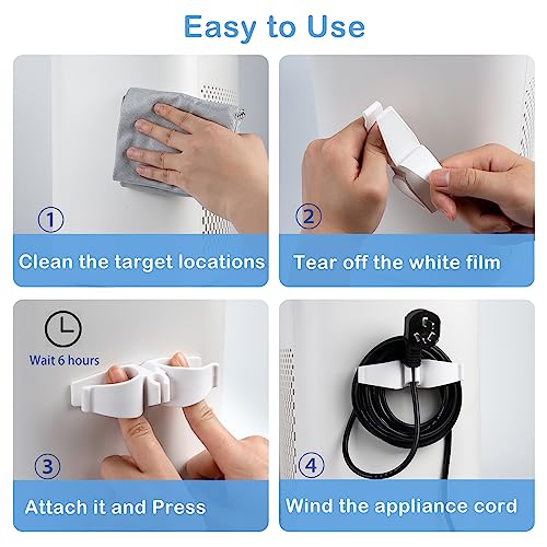 Cord Organizer for Appliances, 4 Pack Kitchen Appliance Cord