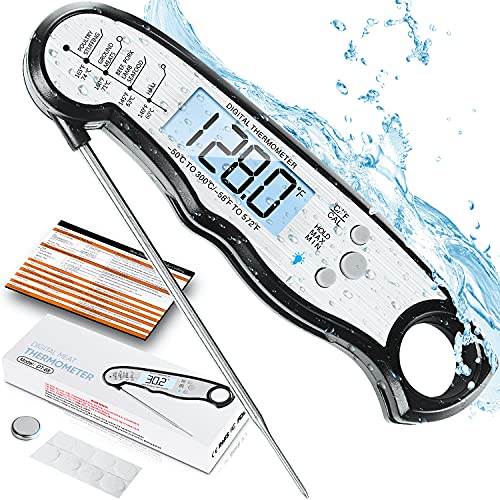 Meat Thermometer Digital, Food Thermometer - Instant Read Thermometer,  Digital Thermometer for Cooking, Instant Read Meat Thermometer, Food