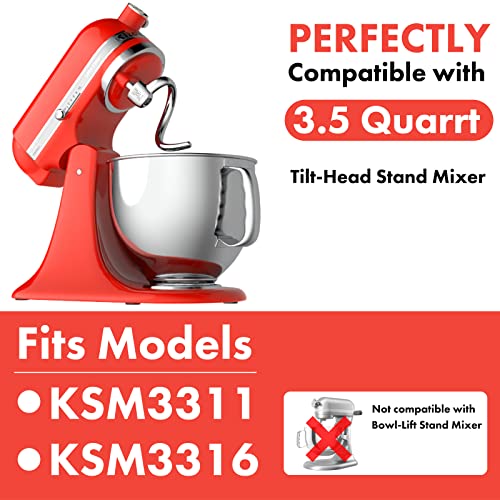  KitchenAid Artisan Mini 3.5 Quart Tilt-Head Stand Mixer -  KSM3316X - Hot Sauce: Home & Kitchen