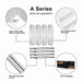 Hisencn 304 Stainless Steel Grill Parts Kit for Home Depot Nexgrill 4 Burner 720-0830H, 720-0830D, 720-0783E Gas Grill Models, Grill Burner, Heat Plate, Cooking Grates Grill Replacement Kit - Grill Parts America