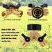 Biswing Garden Hose Splitter 2 Way, Heavy Duty Brass Connector Tap Splitter, Y Splitter 2 Valves with 2 Extra Rubber Washers - Grill Parts America