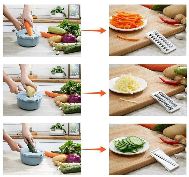 Multi-function Vegetable Cutter Slicer Hand Slicing Meat Mincer Potato  Cheese Kitchen Food Processor Cutter Slicer