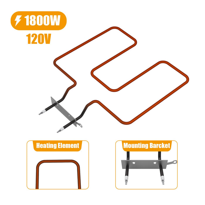 Smoker Heating Element 1800W for Masterbuilt MB20077618 Analog Electric Smoker,MB 20077618 element Replacement Parts, Grill Heating Element - Grill Parts America