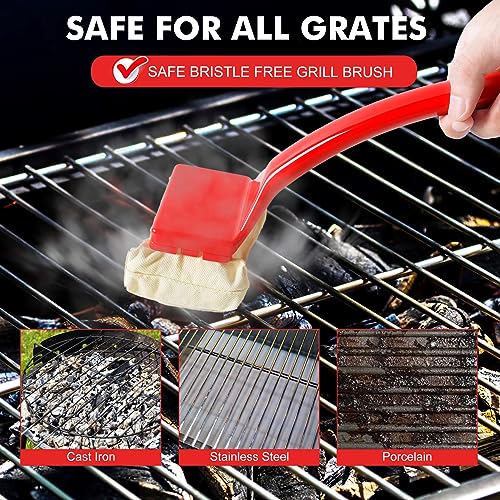 Grill Accessories Replacement, Wire Bristle Free Grill Brush Cleaning  Replaceable Heads for Grill Brush and Scraper, Griddle Barbecue BBQ Cleaner