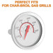 1.8" Lid Temperature Gauge G432-8L00-W1 for Charbroil Grill Thermometer Replacement Charbroil Advantage & Tru-Infrared Performance 463625217 463229521 463238218 463243518 463274419 Heat Indicator etc. - Grill Parts America