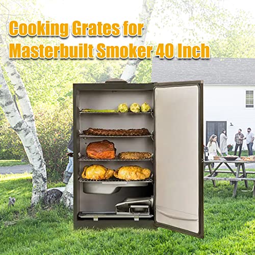 Hisencn Cooking Grate Replacement Parts for Masterbuilt Electric Smoker 30  Inch, 14.6 x 12.2, Stainless Steel Grids Masterbuilt MB20071117 Smoker