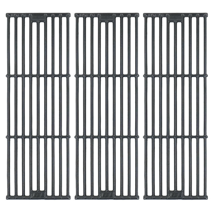 DelyCuise 19 3/4" Grill Grates for Chargriller 5050, 3001, 3030, 5252, 5650, 4000, 2121, 2123, 2222, 2828, 3725 Grill, Replacement Parts for King Griller 3008 Cast Iron Cooking Grill Grate, 3-Pack - Grill Parts America