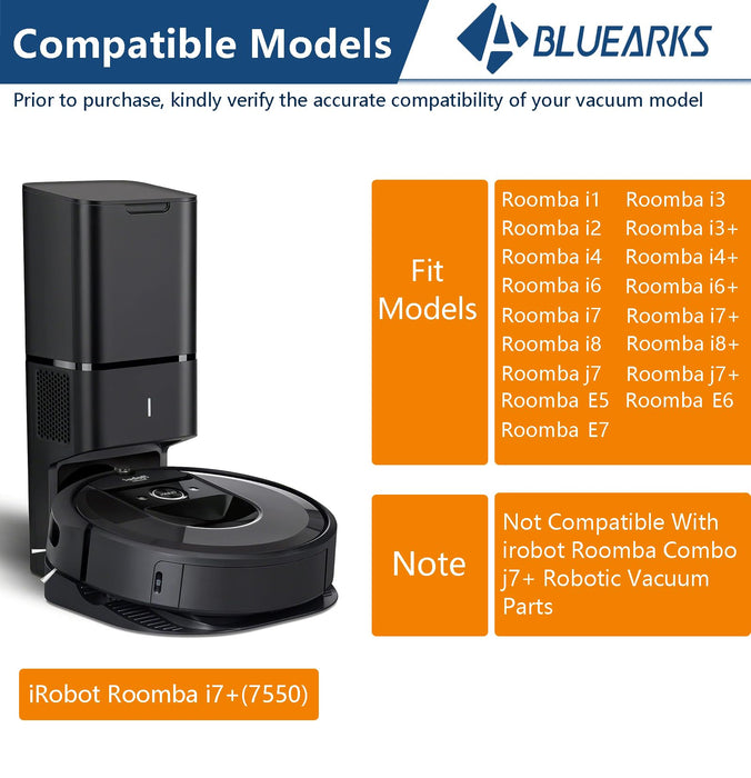 Bluearks 16Pcs Replacement Parts for iRobot Roomba i1+ J7 i7+ i3+ i4+EVO  i6+ i8+