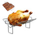 BQMAX Thanksgiving Turkey Roasting Rack for Big Green Egg, Rib Rack for Smoking and Grilling, V-Shaped Turkey Roast Rack for Kamado Joe, Large& XLarge Big Green Eggs, Turkey Roasting Rack Accessories - Grill Parts America