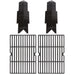 Hisencn Grill Replacement Parts for Dyna-Glo DGC350CNP-D DGF350CSP DGF350CSP-D, 2-Pack Porcelain Steel Heat Plates, 2-Pack Cast Iron Grill Grates, Flavorizer Bars - Grill Parts America