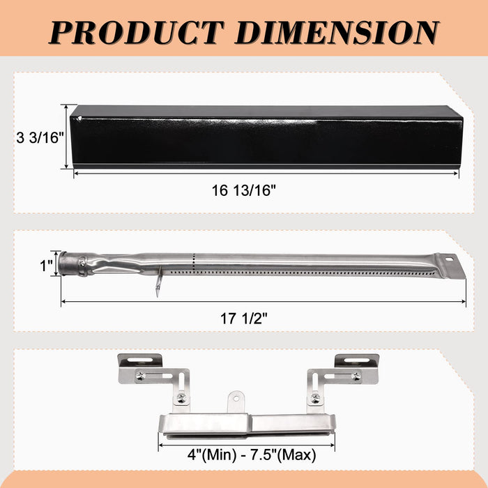 Adviace Replacement Parts for Members Mark GR2210601-MM-00 5 Burner Grill, GR2210601-MM-00 Replacement Parts, GR2210601-MM-00 Burner Tubes & Heat Shields & Crossover Carryover Tubes - Grill Parts America